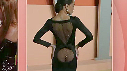 Zoë Kravitz in The Oscars (1953-2025) Butt Black Black Dress 1008640
