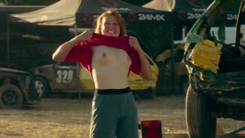 Maïwene Barthelemy Nude in Holy Cow. Breasts, cars, flashing breasts. 1009546