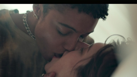Nine Perfect Strangers's Sexiest Scenes with Maisie Richardson-Sellers. Lesbian, SFW, hotel room. 1010670