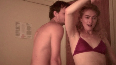 Rosalie Lowe in A Dim Valley (2020) Underwear Dancing Red Bra 1010860