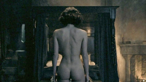 Hermione Corfield Naked in Outlander: Blood of My Blood. Butt, brunette, dress dropping down. 1012951