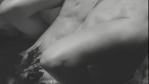 Taylor Momsen Naked in For I Am Death // Life Evermore Pt.2. Breasts, b&w, black and white. 1013395