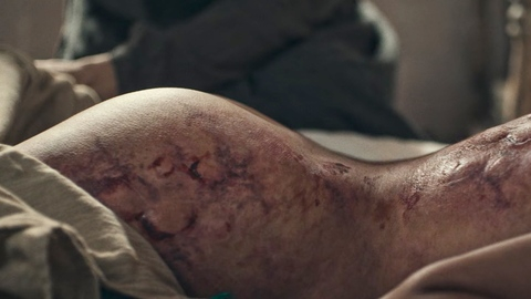 Cecilia de los Santos Vargas Naked in The Dead Girls. Butt, face down, injured. 1013599