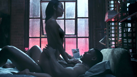Sexiest Greta Lee Scene in The Morning Show. Sexy, bed, cleavage. 1013989