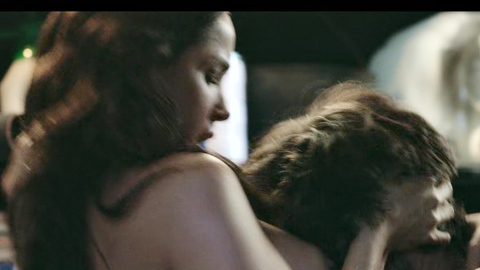 Carmen Villalobos Nude in The Guest. Breasts, brunette, hard nipple. 1014082