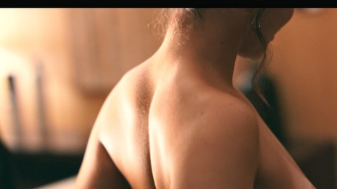 Mel Maia Naked as Mirna. Breasts, brunette, dress pulled down. 1014927