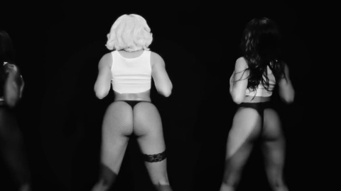 Lover Girl's Sexiest Scenes with Megan Thee Stallion. Thong, Underwear, Black, b&w. 1015164