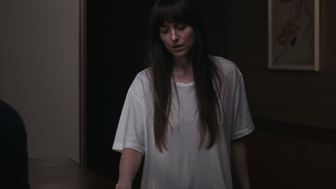 Sexiest Dakota Johnson Scene in Materialists. Sexy, SFW, big t-shirt. 1015177