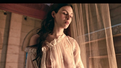 Tamara Radovanović Naked as Celene De Fitzou. Breasts, bedroom, brunette. 1015347