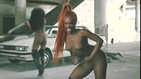 Crazy's Sexiest Scenes with Doechii. Sexy, black boots, censored nudity. 1016406