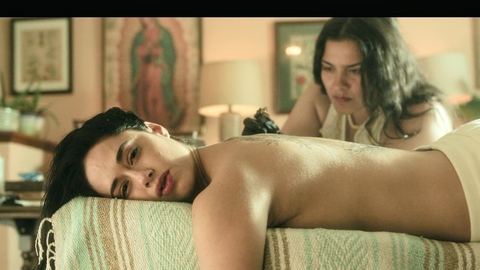 Sexiest Scenes of Rebecca from Cross. Sexy, SFW, back tattoo. 1017515