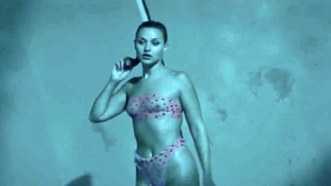 Hottest Mirela Balic Scene in The Talent. Underwear, nipples visible, pink bra. 1017134