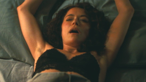 Sexiest Tatiana Maslany Scene in Maximum Pleasure Guaranteed. Underwear, SFW, black bra. 1019647