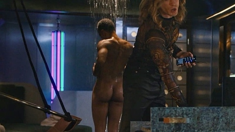 Amaka Umeh in Interview with the Vampire (2022) Butt Background Nudity Bare Back 1019753