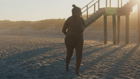 Robin Byrd Nude as Self. Breasts, Bush, beach, big breasts. 1020200