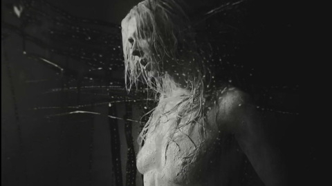 Taylor Momsen Naked in Dear God. Breasts, Music Video, black and white. 1020157