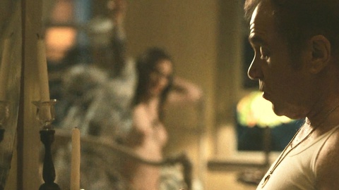 Hilary McCormack Nude in The Westies. Breasts, brunette, in bed. 1020352
