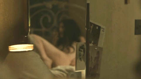 Hilary McCormack Naked in The Westies. Breasts, brunette, in bed. 1020349
