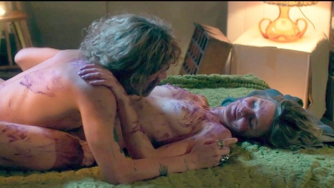 Svenja Jung Naked in Sterben für Beginner. Breasts, blonde, body paint. 1020481