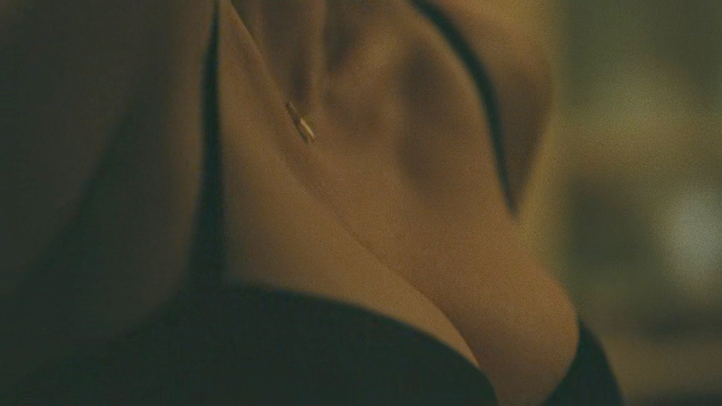 Sexiest Scenes of Piña from The Invite. Underwear, black corset, busty cleavage. 1022345