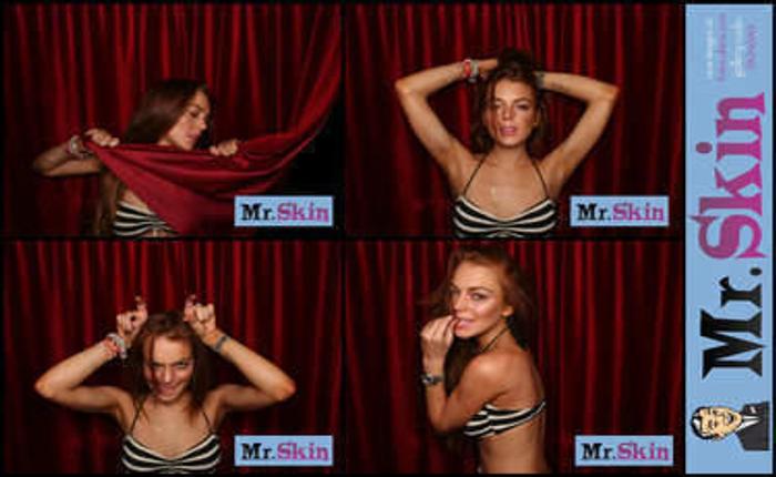 Lindsay Lohan Strikes a Sexy Pose for Mr Skin
