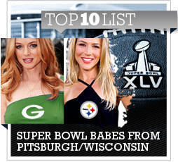 Top 10 Super Bowl Babes from Pittsburgh/Wisconsin