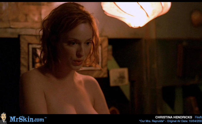 Christina Hendricks Poo-Poohs Boob Job Rumors [PICS]