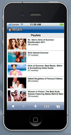 Mr. Skin Playlists: Now for Your Mobile Device