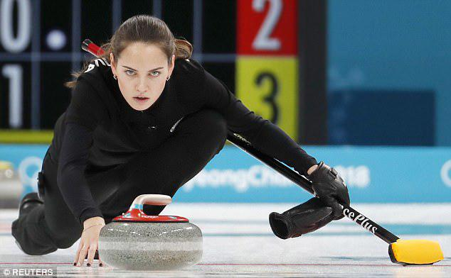 Olympic Curler Anastasia Bryzgalova Looks Like Angelina Jolie Mixed With Megan Fox