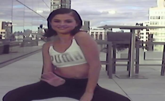 Selena Gomez Does a Flash Dance for Puma