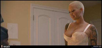 Amber Rose Shows Off Her Post Breast Reduction Cleavage
