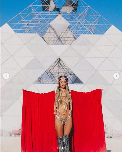 Alessandra Ambrosio is Heating Up Burning Man