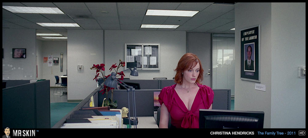 Christina Hendricks Shows Major Cleavage in Promo Pics for New Movie