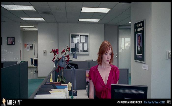 Christina Hendricks Shows Major Cleavage in Promo Pics for New Movie