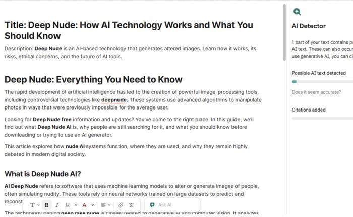  Deep Nude: How AI Technology Works and What You Should Know