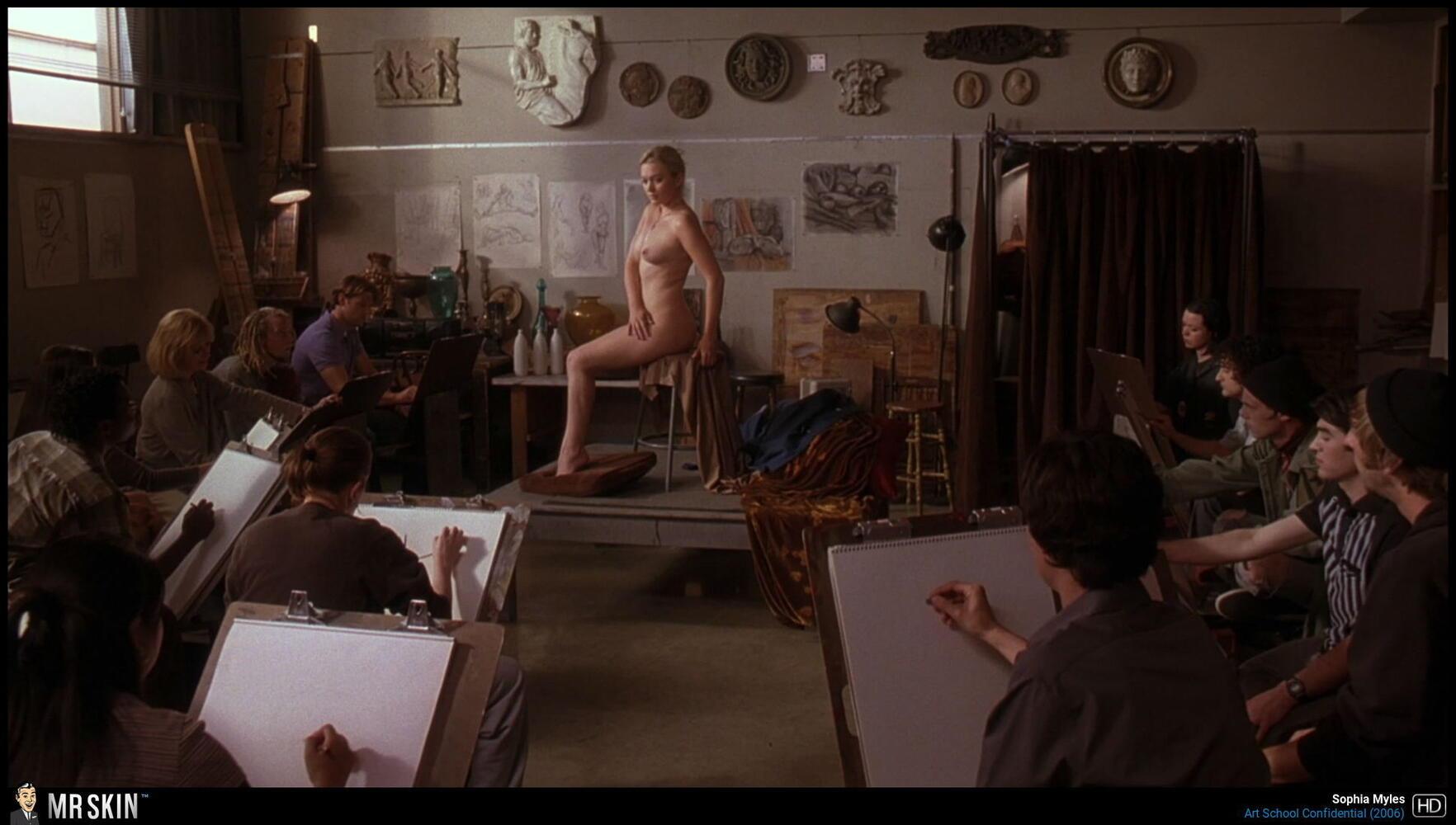 Sophia Myles naked breasts posing 