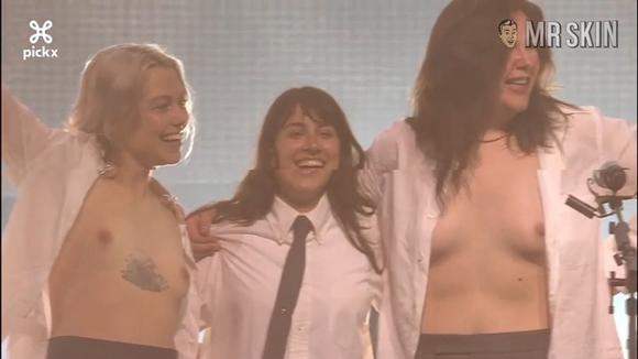 Phoebe Bridgers Flashes Her Breasts and Carla Gugino in Her Birthday Suit Carla Gugino Hilary Swank Olivia Cooke Phoebe Bridgers Lucy Dacus 4643