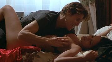 Asia Argento in New Rose Hotel (1999) Left Breast Lesbian Underwear Breasts Butt 356337