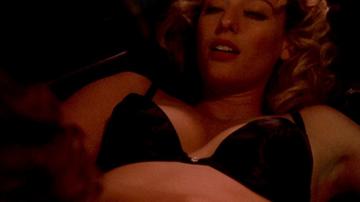 Virginia Madsen in The Hot Spot (1990) Sexy Underwear Body Double Breasts 322769
