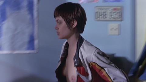 Angelina Jolie Naked as Kate Libby / 'Acid Burn'. Left Breast, Breasts, right breast, sexy. 174021
