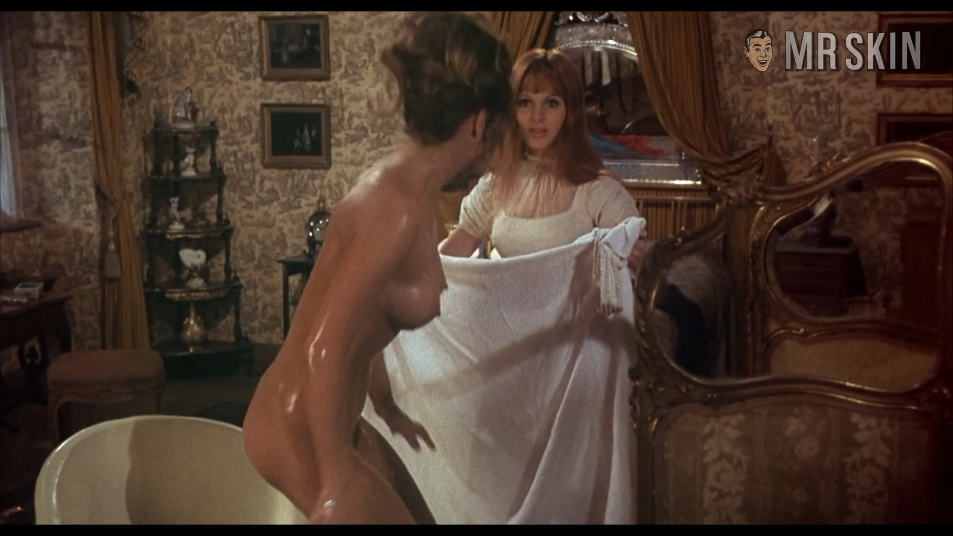Ingrid Pitt, Madeline Smith in The Vampire Lovers (1970) Breasts Bush Butt Lesbian Breasts Bush 177707