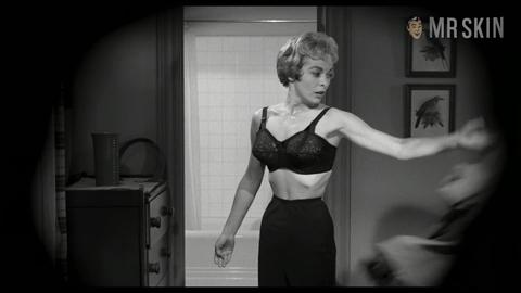 Sexiest Janet Leigh Scene in Psycho. Underwear, breasts, right breast. 179353