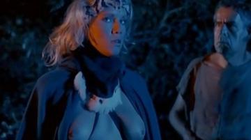Lana Clarkson in Deathstalker (1983) Breasts Breasts Right Nipslip 188742