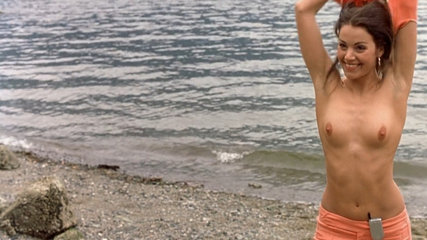 Erica Durance Naked in House of the Dead. Breasts, Thong, bush. 189421