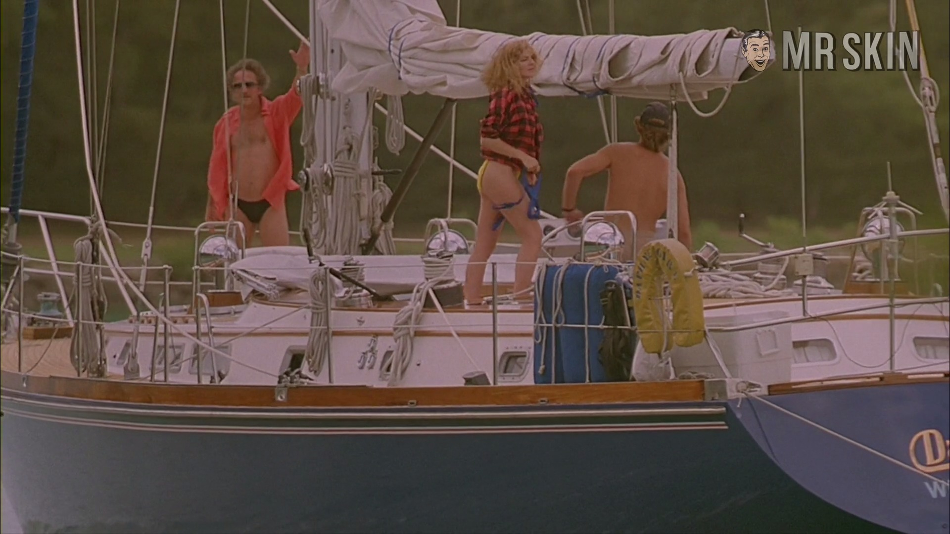 Hottest Kim Cattrall Scene in Midnight Crossing. Sexy, bikini, body double. 182708