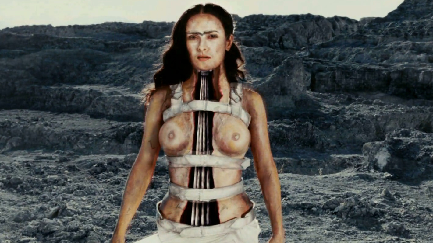 Salma Hayek Nude in Frida. Breasts, butt, lesbian. 227806