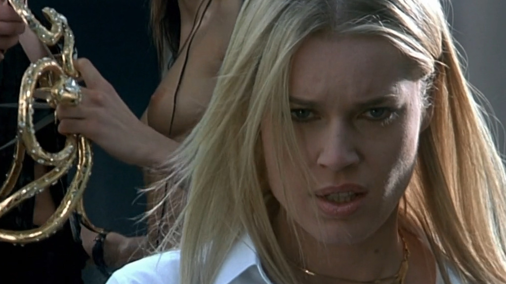 Rie Rasmussen Nude in Femme Fatale. Breasts, lesbian, right breast. 182884