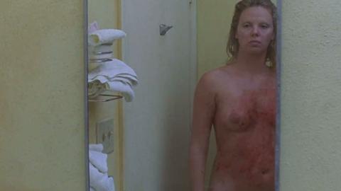 Charlize Theron Nude as Aileen Wuornos. Left Breast, breasts, lesbian. 190454