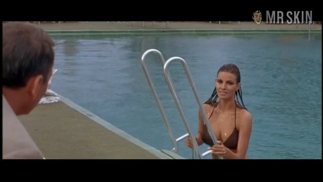 Sexiest Raquel Welch Scene in Lady in Cement. Bikini. 196009