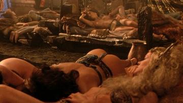 Virginia Bryant in The Barbarians (1987) Sexy Breasts Left Breast 343270